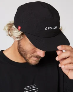 Follow Wake Clothing<Follow Brand Tech Cap - Black