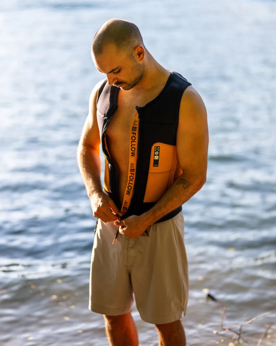 Follow Wake Comp Vests<Foow Goba en' Jacket - Back/Orange