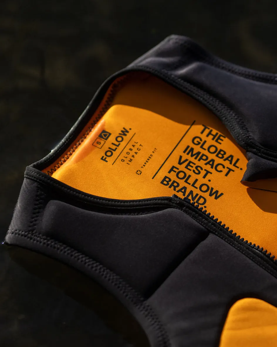 Follow Wake Comp Vests<Foow Goba en' Jacket - Back/Orange
