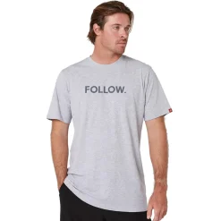 Follow Wake Clothing<Foow ogo Tee - Heather Grey