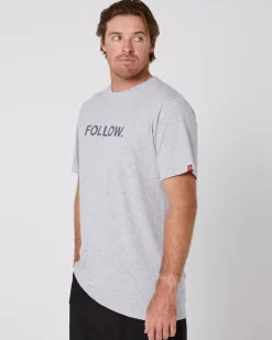 Follow Wake Clothing<Foow ogo Tee - Heather Grey