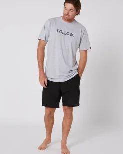 Follow Wake Clothing<Foow ogo Tee - Heather Grey