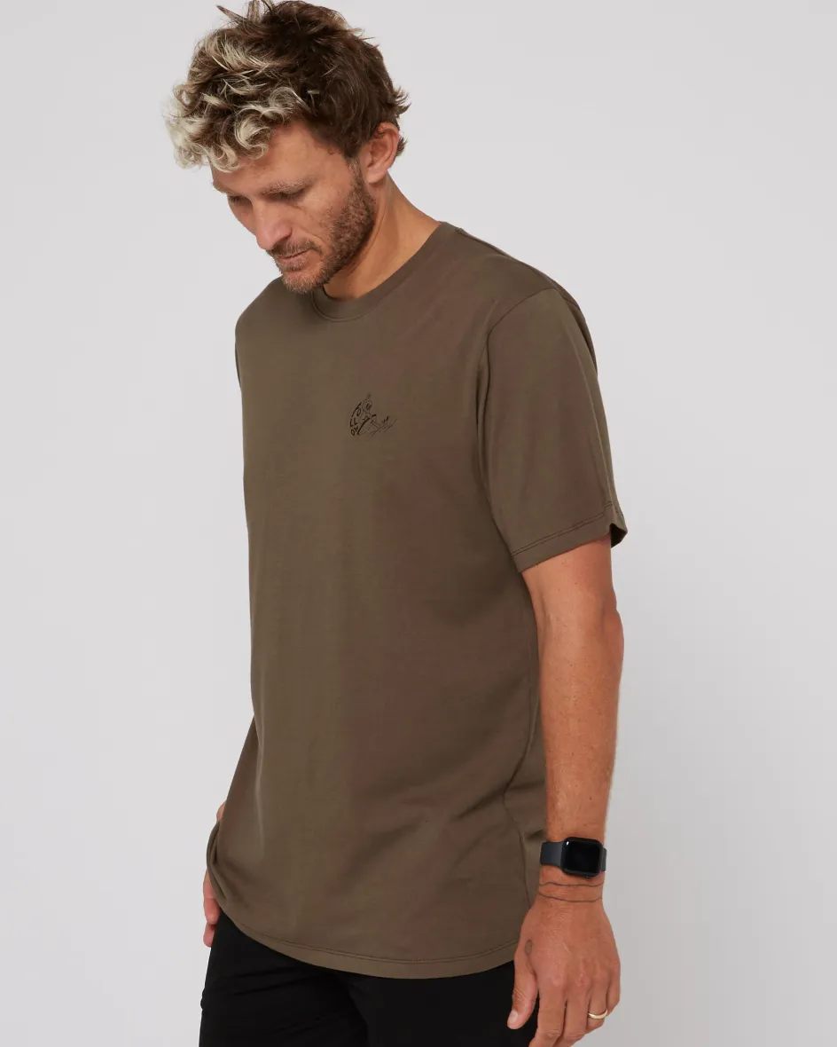 Follow Wake Clothing<Foow how U Tee - Taupe