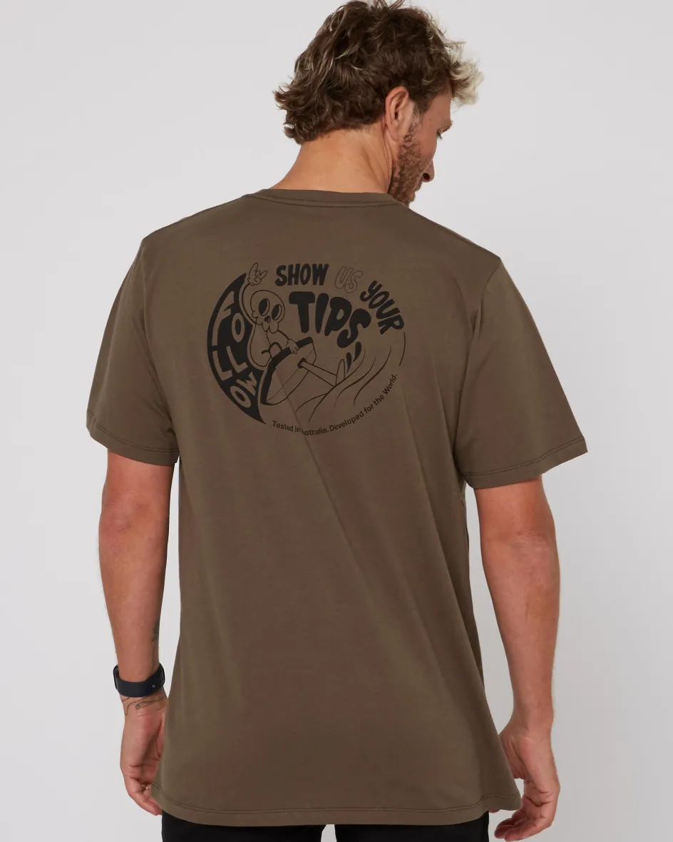 Follow Wake Clothing<Foow how U Tee - Taupe