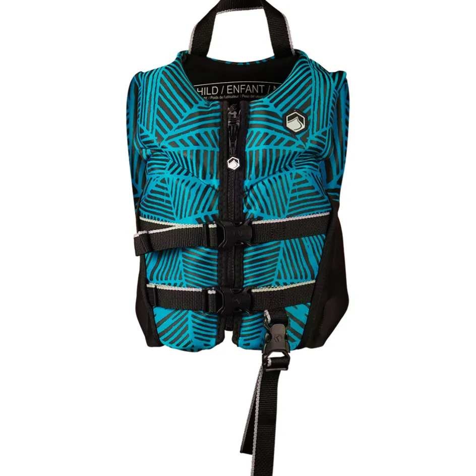 Liquid Force Kid's CGA Life Jackets<Fury Kids CGA Life Vest - Blue/Black(33 - 55 LBS)