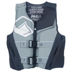 Liquid Force Kid's CGA Life Jackets<Ruckus Youth CGA Vest (55-75 LBS) - Black/Grey