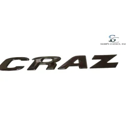 Moomba Decals + Emblems<CRAZ Black Chrome, Transom Decal (116055)
