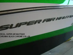 Nautique Decals + Emblems<DECAL SUPER AIR CHROMAX BLACK CHROME 2.55 x 69 - 140015
