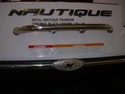 Nautique Decals + Emblems<DECAL TRANSOM CHROMAX BLACK CHROME 1.39 x 18 - 140017