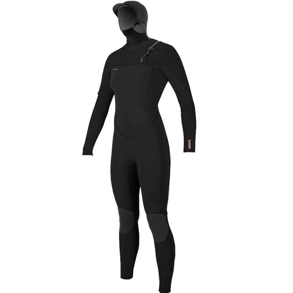 O'Neill Wetsuits<Women's Hyperfreak 5/+mm Chest Zip Full Wetsuit w/ Hood