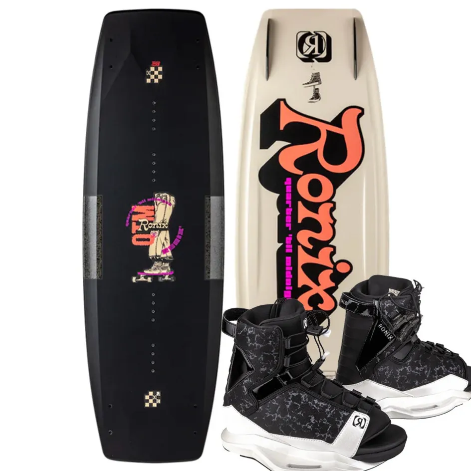 Ronix Wakeboard Packages<2025 Quarter 'Til Midnight Wakeboard | Halo Boots