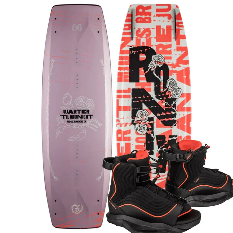 Ronix Wakeboard Packages<Quarter 'Til Midnight Wakeboard | Luxe Bindings 2026