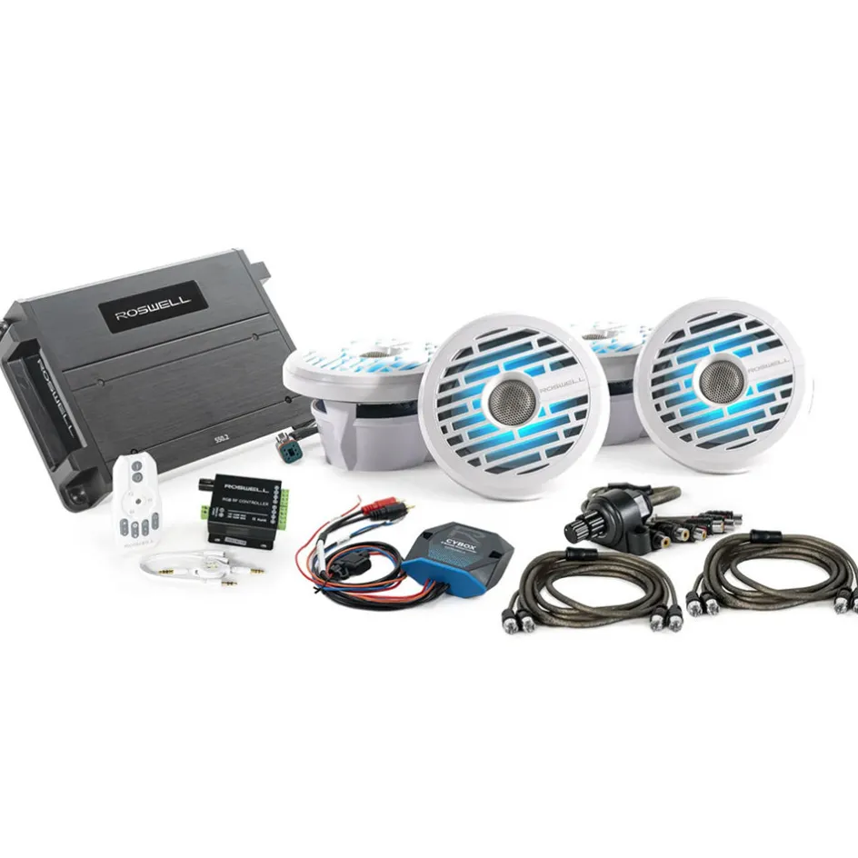 Roswell Speakers<R1 6.5" Marine Audio Package - Black
